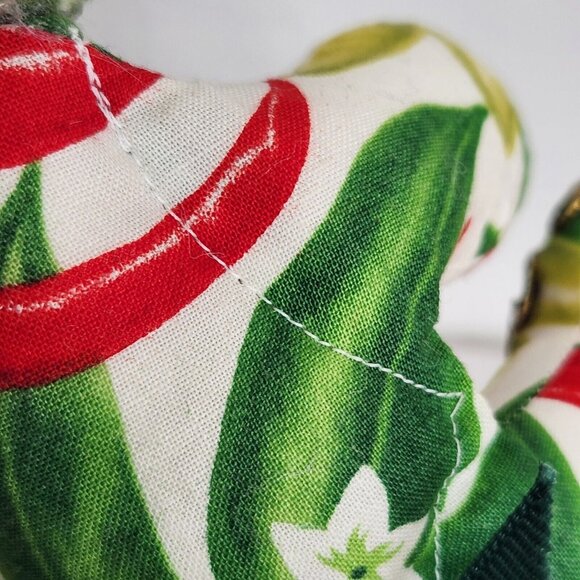 Handmade Cat Plush Pin Cushion Stuffed Animal Beanie Bean Bag Glitter Glue Decor - Picture 11 of 12